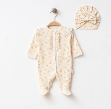 افرهول بنقشة ورد ناعم / قطن