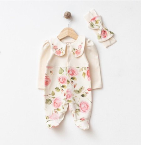 افرهول مميز بنقشة الورد / قطن