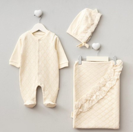 طقم استقبال خريفي مميز دانتيل 3 قطع