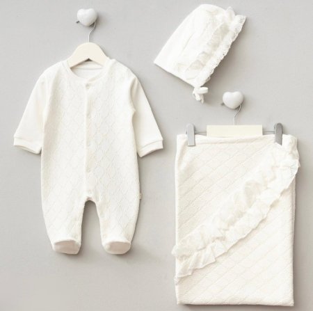 طقم استقبال خريفي مميز دانتيل 3 قطع