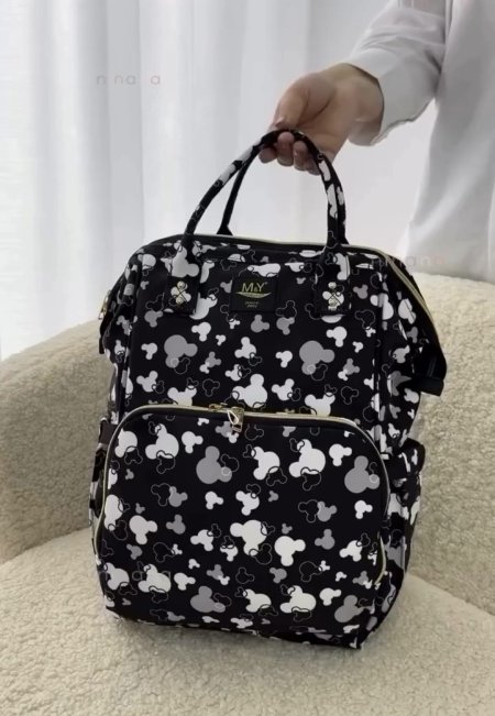 شنطة ظهر كتّان بتصميم الميكي اللطيف