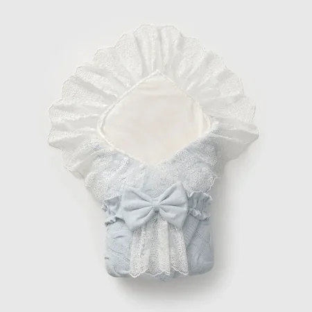 كوت صوف مبطن فرو مع دانتيل